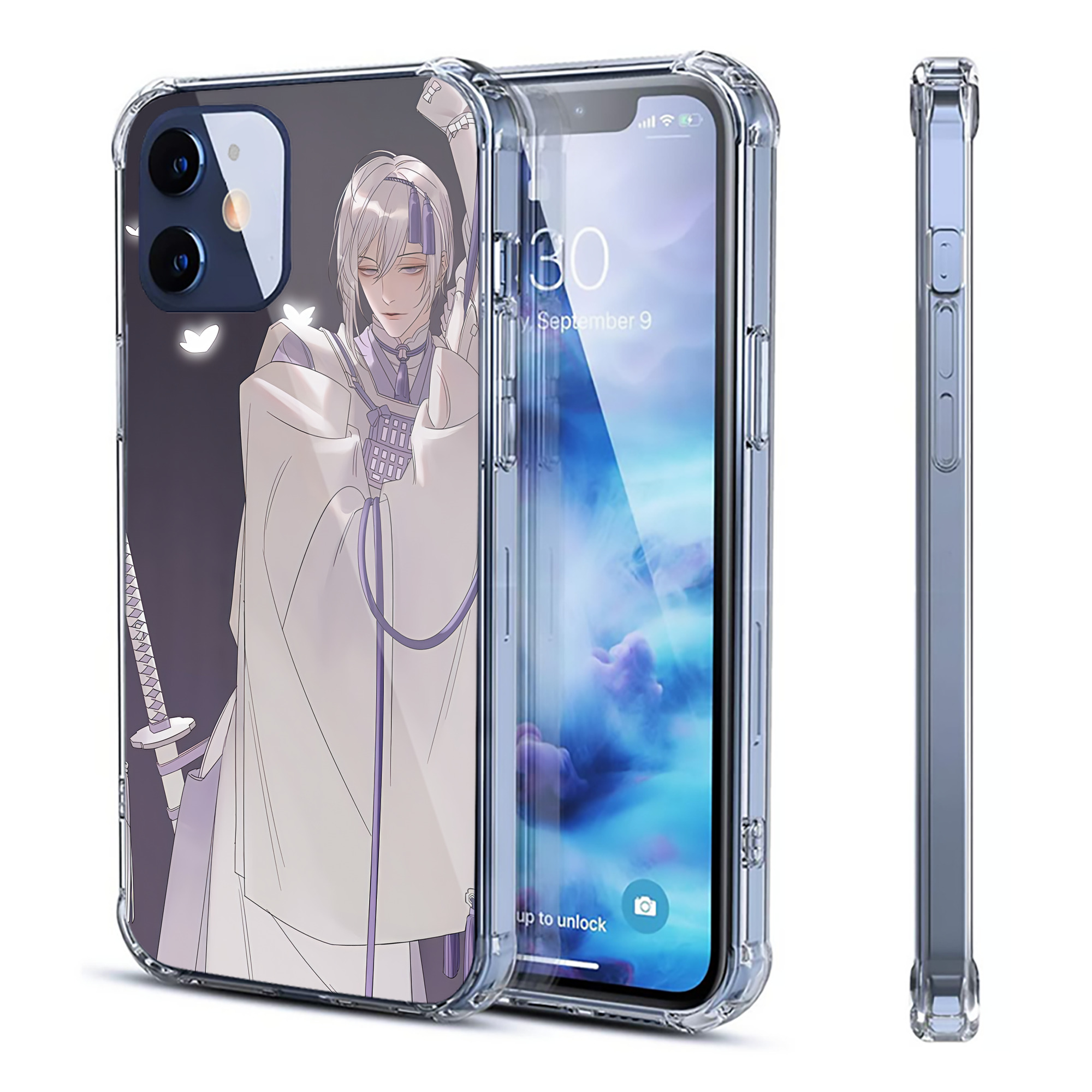 （画像用） 刀剣乱舞 Touken Ranbu 【iPhone 12シリーズ対応】透明スマホケース（クリアソフトケース）